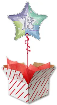 18th Birthday Shimmering Star Balloon