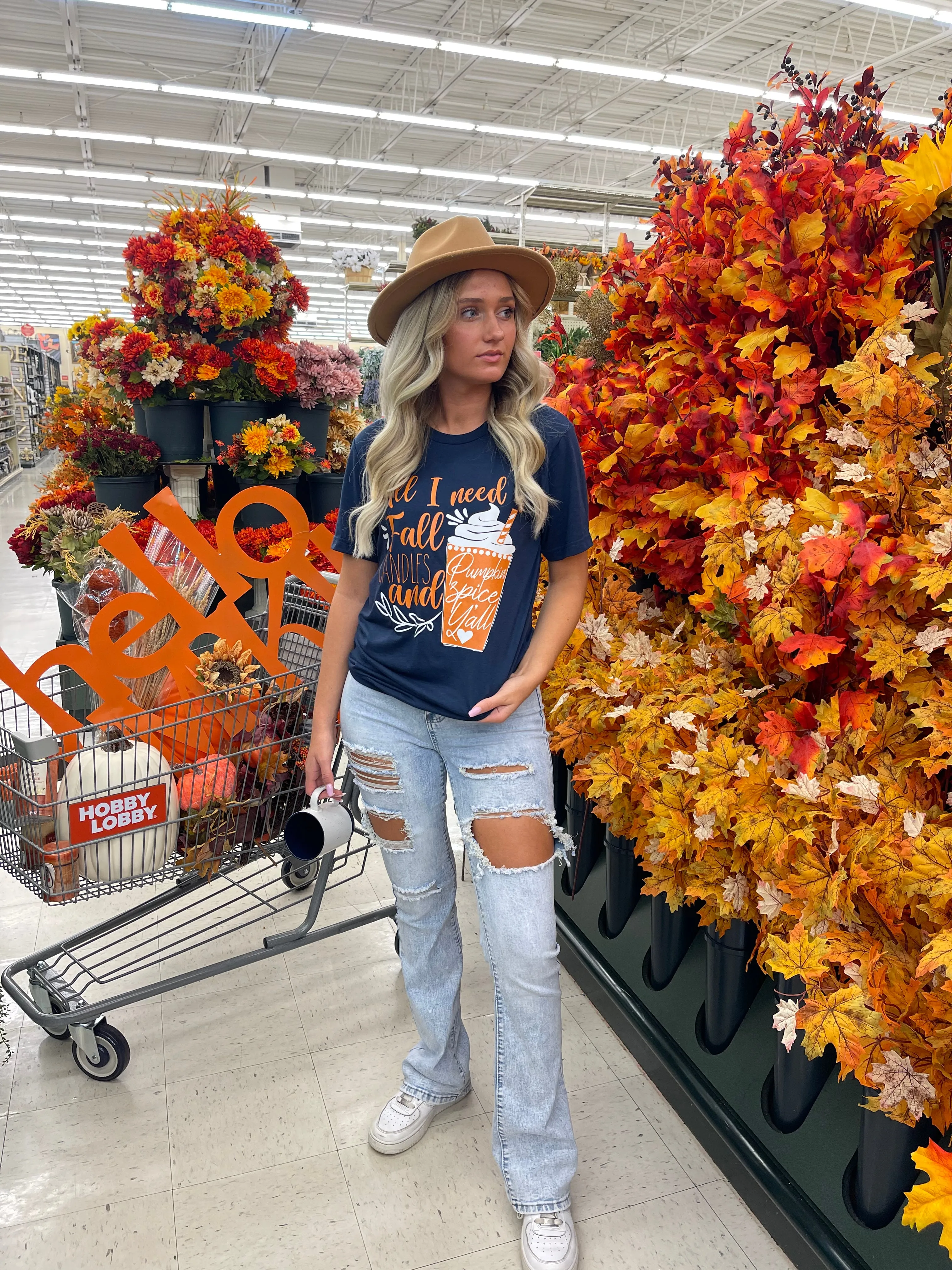 All I Need Is Fall Candles and Pumpkin Spice Yall! ~ Custom Graphic Tee