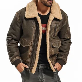 Faux B3 Bomber Jacket