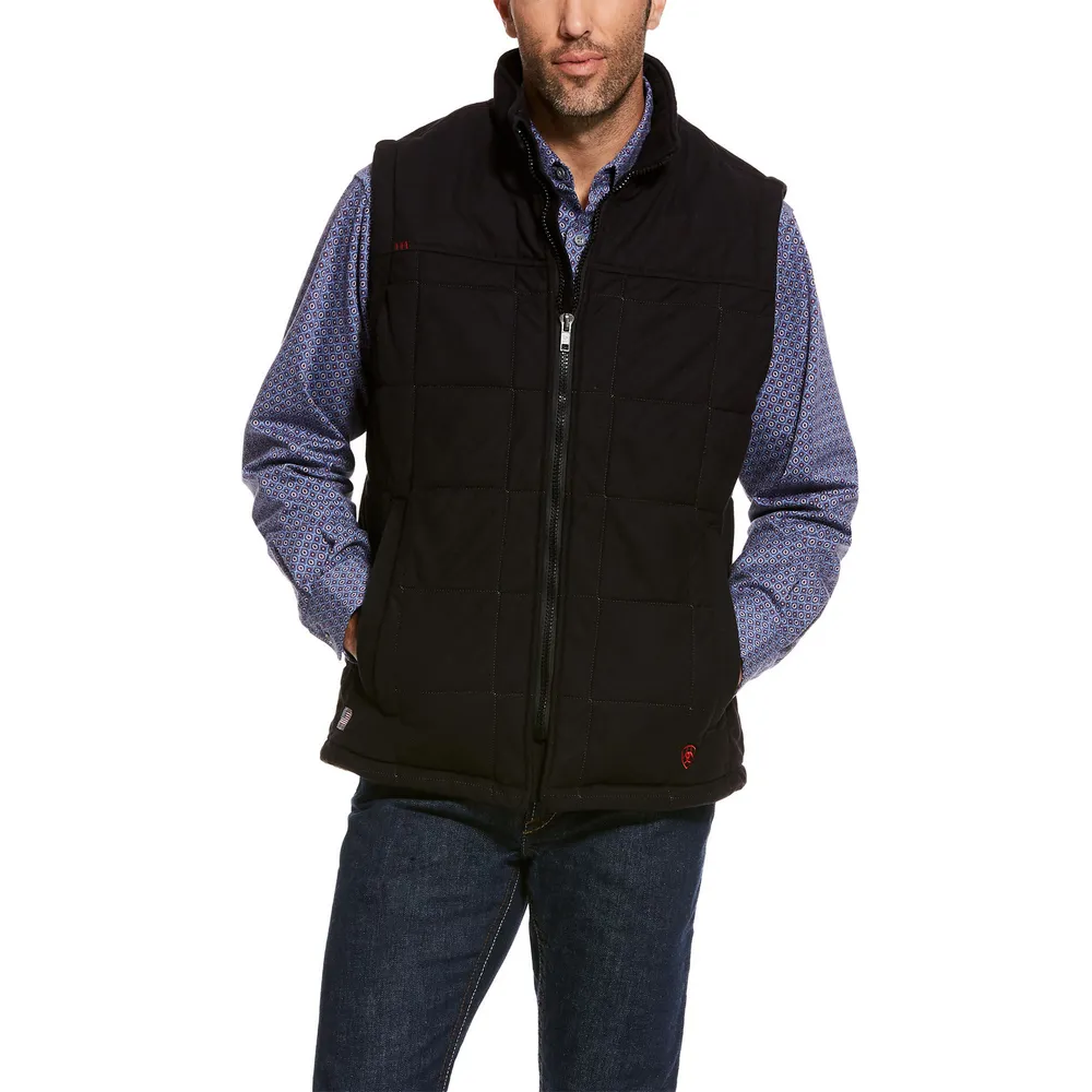 FR CRIUS INSULATED VEST - 001-Black | Ariat 10027847