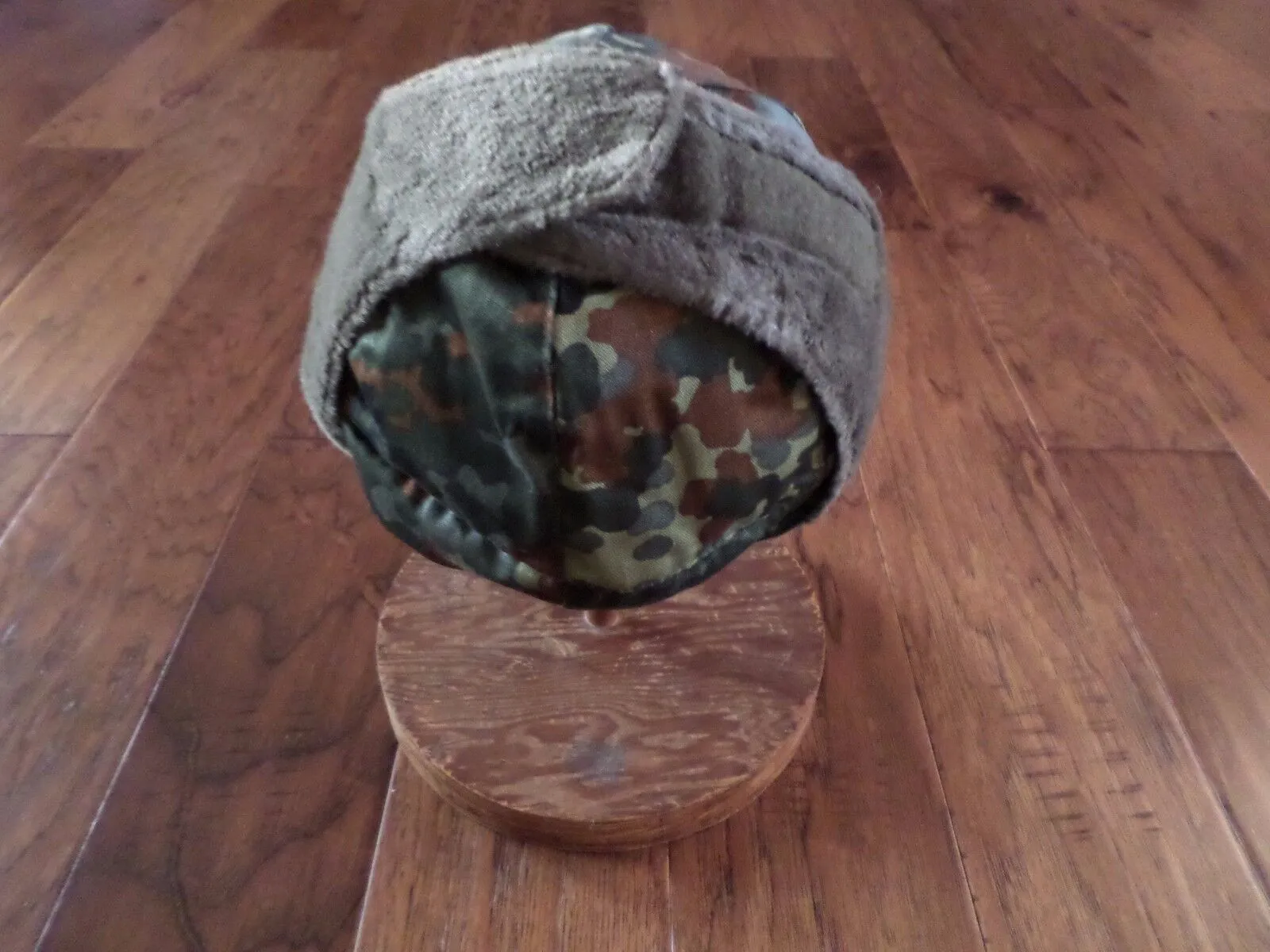GENUINE GERMAN MILITARY FLECTARN CAMOUFLAGE WINTER CAP/HAT EAR FLAPS SIZE 7 1/2