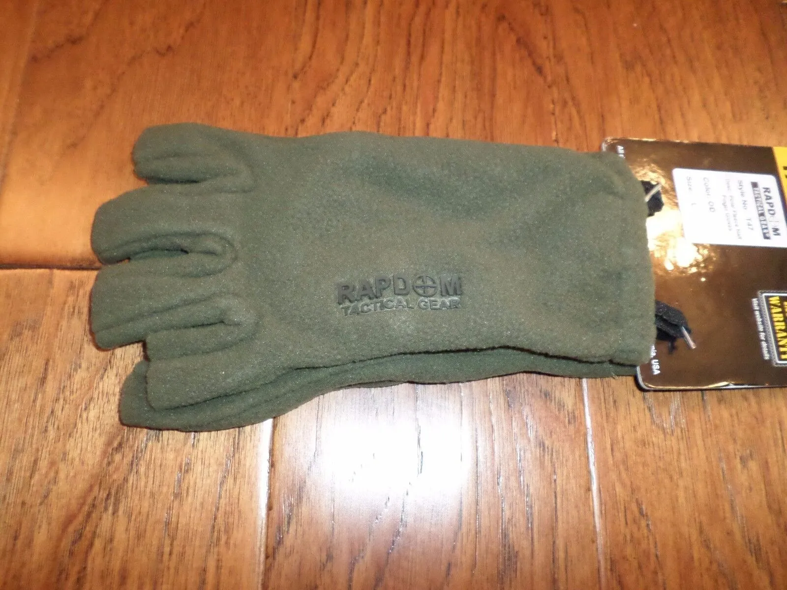 Half Finger Polar Fleece Gloves Tactical Shooters Rapdom Cold Weather OD GREEN