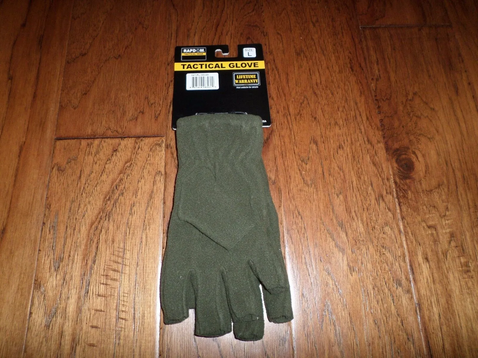 Half Finger Polar Fleece Gloves Tactical Shooters Rapdom Cold Weather OD GREEN