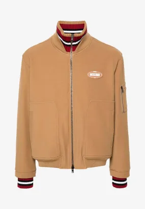 Logo-Patch Bomber Jacket