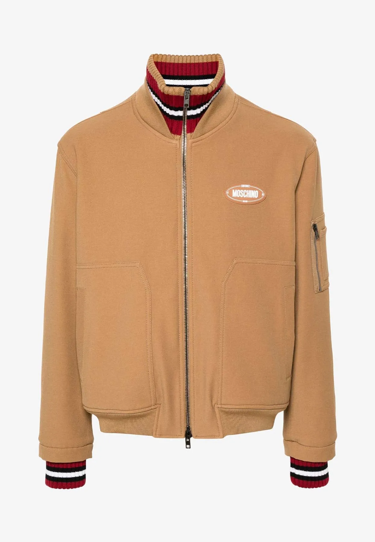 Logo-Patch Bomber Jacket