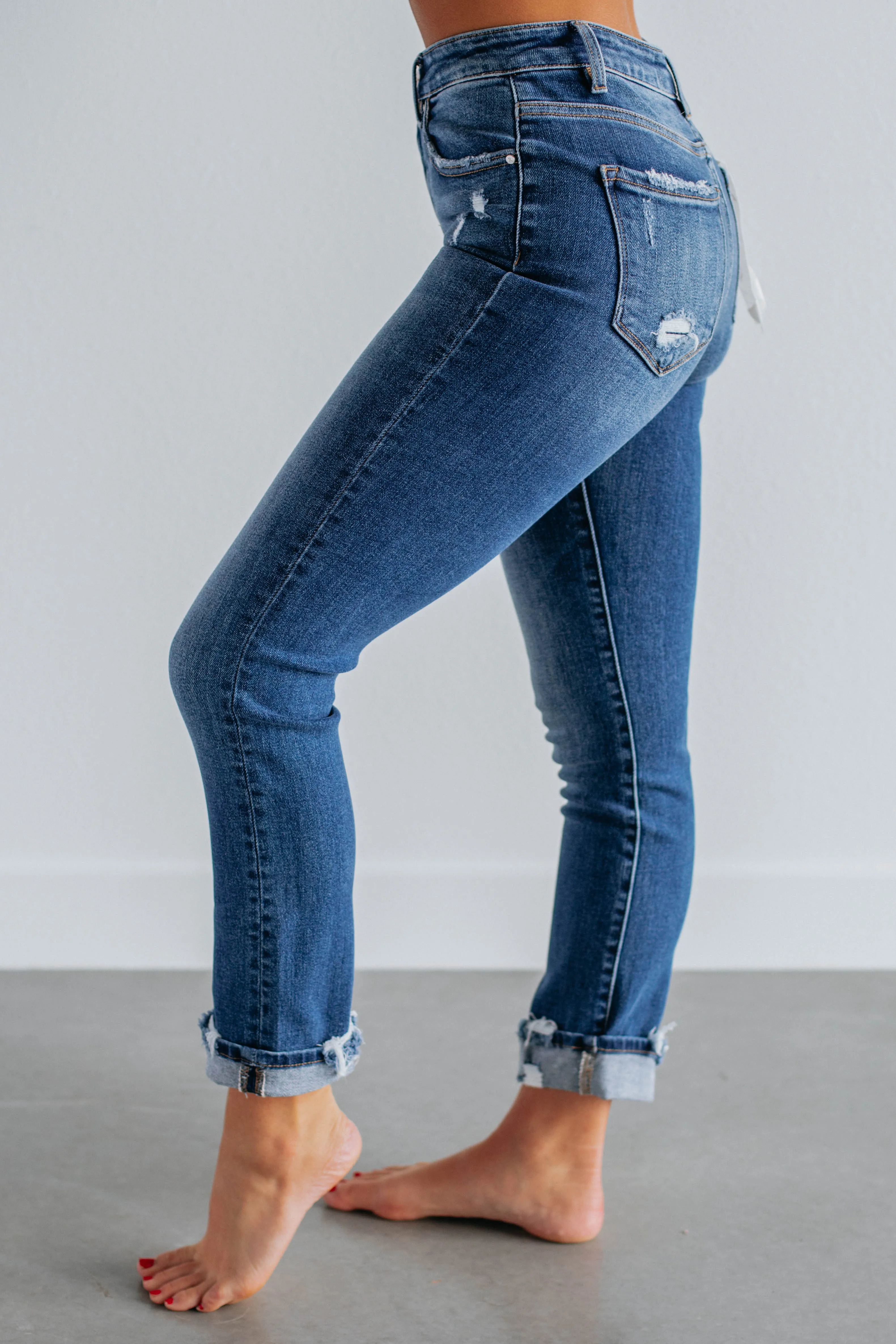 Monica Risen Jeans - Dark Wash