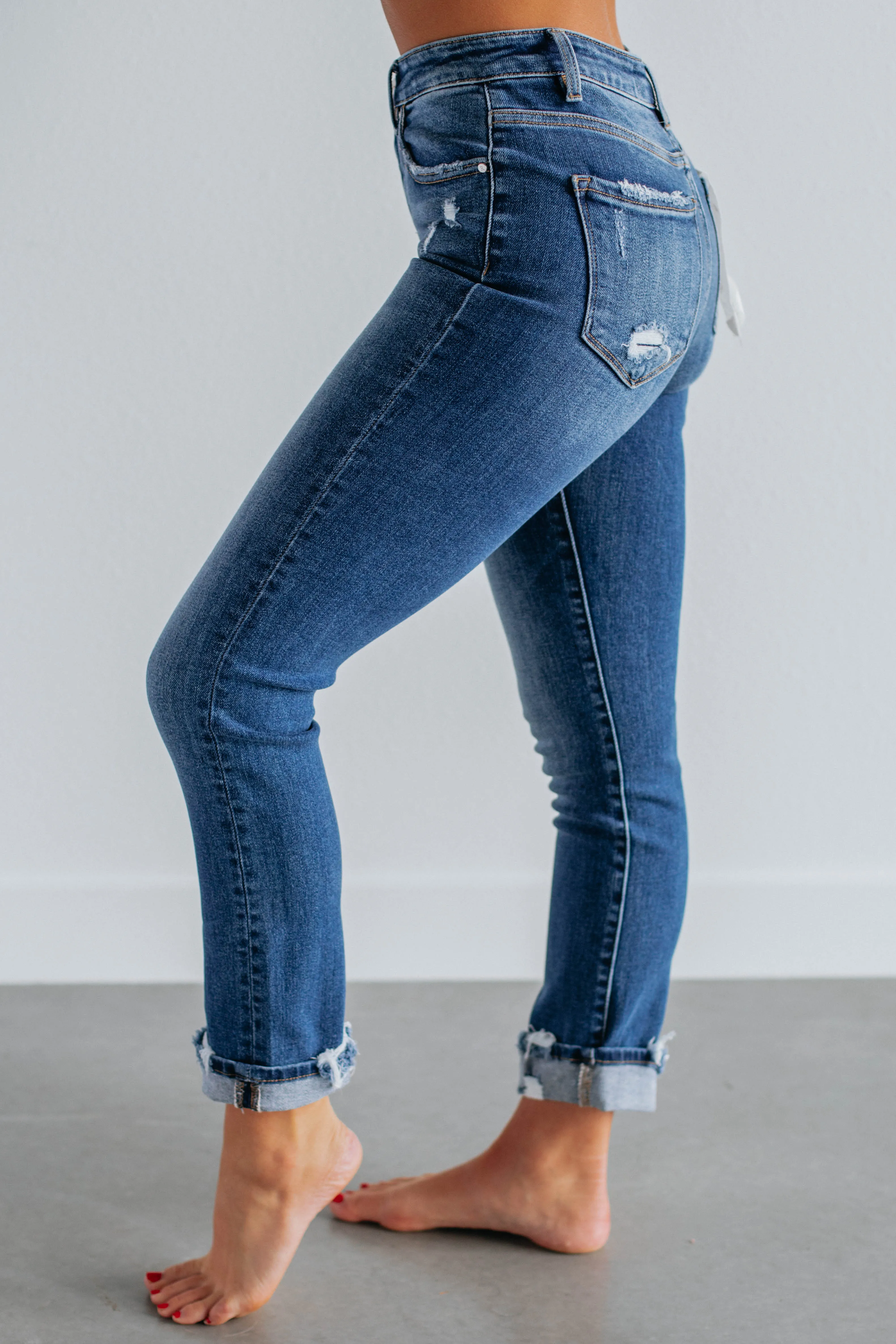 Monica Risen Jeans - Dark Wash