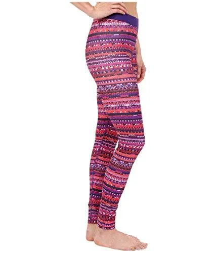 Nike Pro Printed Pull On Athletic Leggings Pink S