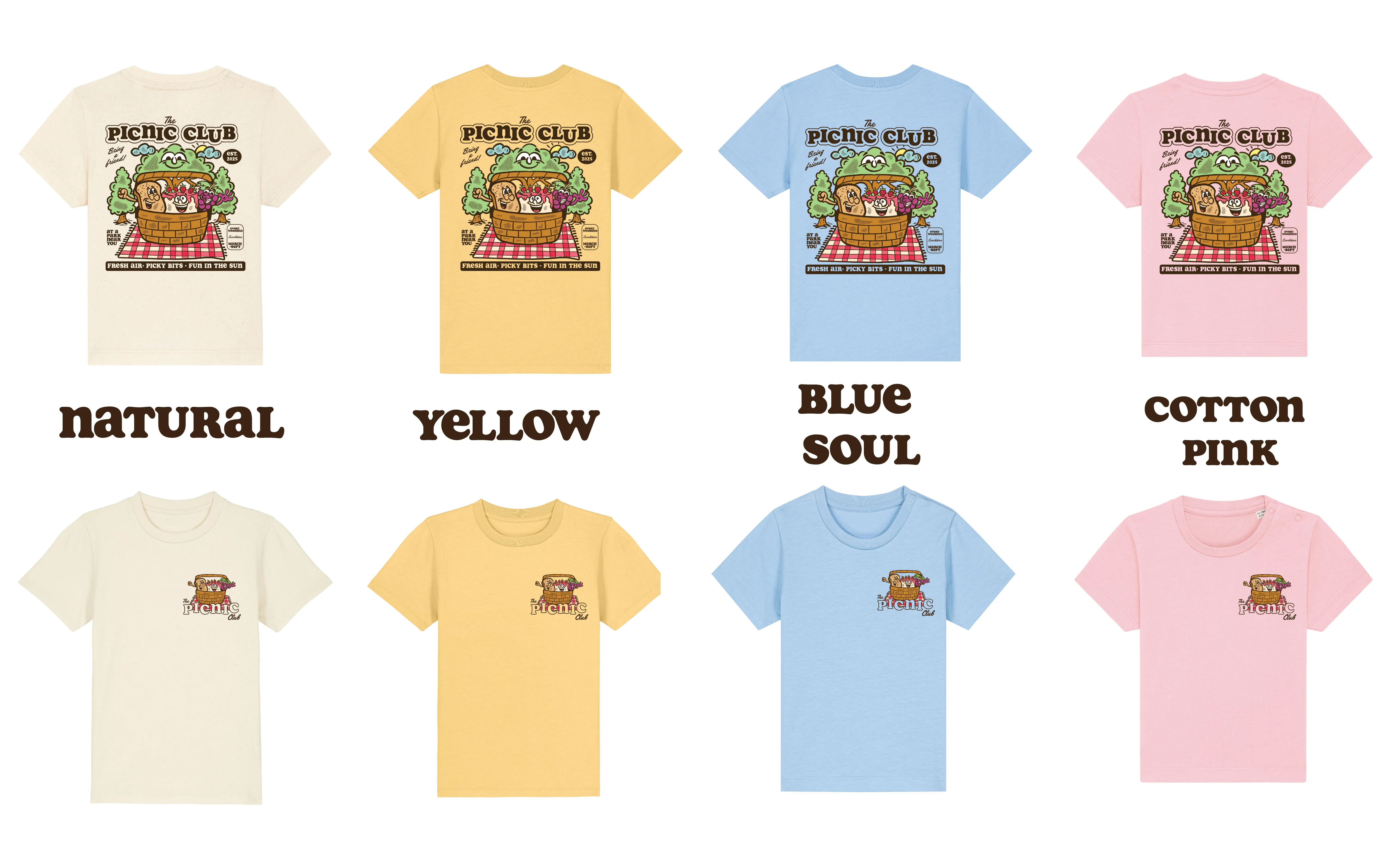 Picnic club organic T-shirt