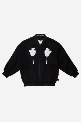 Tencel bomber with hearts
